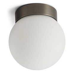 wall and ceiling luminaire PALLA MINI IP44, titanium dimmable