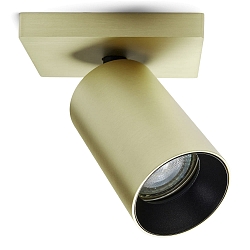 spot SPOTON 1 swivelling, rotatable GU10 IP20, brass