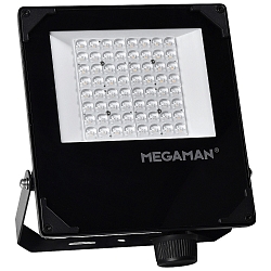 panel spot HUGO S swivelling, asymmetrical, impact resistant, switchable, multipower IP66, black 