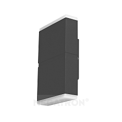 Outdoor LED wall luminaire PLATO L Up&Down, 14W 1200lm 3000K