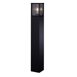 bollard lamp POLLA square, impact resistant E27 IP44, anthracite dimmable
