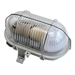 damp-proof luminaire MEGATRON E27 IP44, grey 