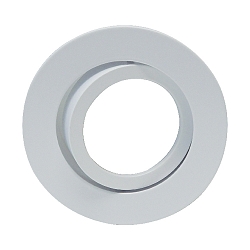 Recessed ring DECOCLIC, round, IP20, opening � 6.8cm, 230V / 12V, swiveling, incl. GU10- and GU5.3 socket, white