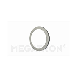 Magnetic decoring COVER UP for LED ceiling luminaire PANO DIM CCT ROUND, brushed steel, for � 21.9cm (MT76112)