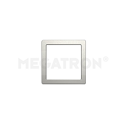 Decorative cover for PANO DIM CCT SQUARE, brushed steel, for 29 x 29cm (MT76117)