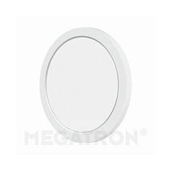 LED ceiling luminaire PANO CCT DIM ROUND, IP20, dimmable, white, � 21.9cm, 18W 3000-6500K 1700lm 110�