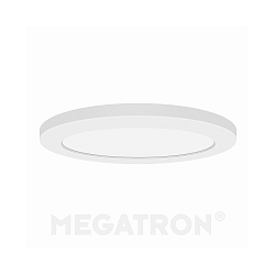 LED ceiling luminaire PANO CCT DIM ROUND, IP20, dimmable, white, � 29cm, 24W 3000-6500K 2100lm 110�