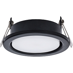 recessed luminaire MEGATRON PLANEX GX53 IP20, black, lacquered