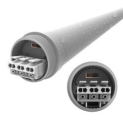 linear luminaire TIBIA 40W-150CM / 840 impact resistant, switchable, wired through IP65