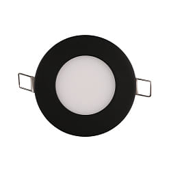 recessed downlight LED PANEL FLAT 85 R SCCT MP round, CCT Switch, switchable, multipower IP44, black 