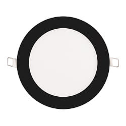 recessed downlight LED PANEL FLAT 145 R SCCT MP round, CCT Switch, switchable, multipower IP44, black 
