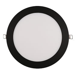 recessed downlight LED PANEL FLAT 225 R SCCT DIM C flat, rigid IP44, black dimmable