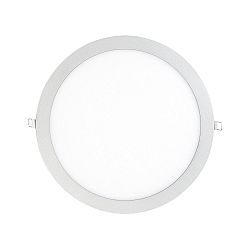 recessed downlight LED PANEL FLAT 300 R 830 350MA PRISM round, UGR < 19, excl. LED driver IP20, mat, titanium dimmable