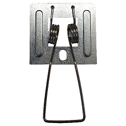 Accessories for LED PANEL QS 28/40W oder R1S/R2S/R3S 38W, mounting springs with crews (2pc.), gray