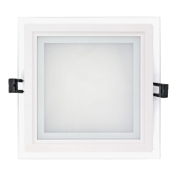 LED panel LED GLAS PANEL 200Q SCCT square, CCT Switch, dimmable 14W 1250 / 1350 / 1300lm 3000 / 4000 / 5700K 120� 120� CRI >80