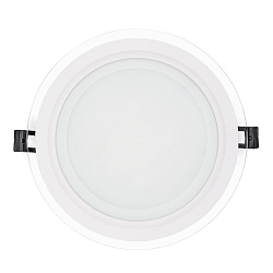 LED panel LED GLAS PANEL 200R SCCT round, CCT Switch, dimmable 14W 1250 / 1350 / 1300lm 3000 / 4000 / 5700K 120� 120� CRI >80