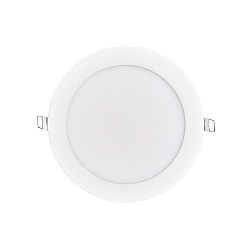 recessed downlight LED PANEL FLAT 130 R SCCT 350MA OPAL round, CCT Switch, excl. LED driver IP20, black dimmable