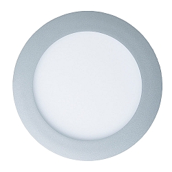 recessed downlight LED PANEL FLAT 130 R DTW 350MA OPAL round, Dim-To-Warm, excl. LED driver IP20, mat, titanium dimmable