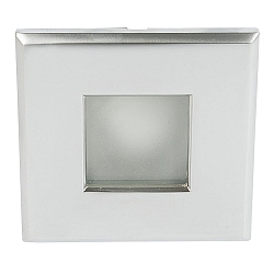 Recessed outdoor luminaire WT 50 Q, IP65 on front, � 8.6cm, GX5.3 max. 50W, matt chrome