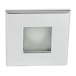 Recessed outdoor luminaire WT 50 Q, IP65 on front, � 8.6cm, GX5.3 max. 50W, chrome