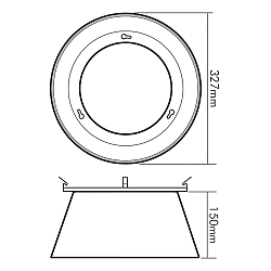 Accessories for LED HIGH BAY 184/240 - aluminum reflector 60�