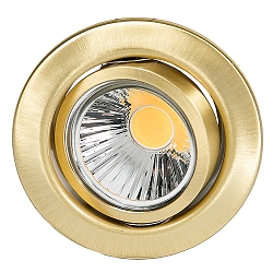 Recessed spot DOWNLIGHT D 3830, � 8.8cm, swiveling, brushed brass
