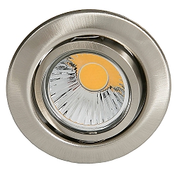 Recessed spot DOWNLIGHT D 3830, � 8.8cm, swiveling, brushed nickel