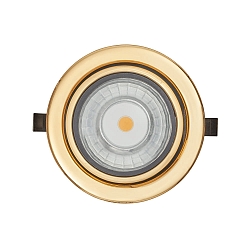 LED Furniture recessed luminaire DOWNLIGHT N 5022, � 6.8cm, COB, 3.3W, 3000K, swiveling, gold