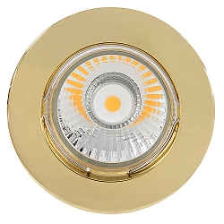 Recessed luminaire DOWNLIGHT N 5030, � 7.9cm, 12V, with snap ring, fixed optics, gold