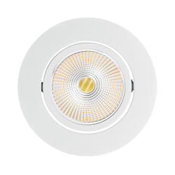recessed downlight ECO FLAT 5068R DIM / 38� round, CCT Switch, dimmable IP40, white matt dimmable