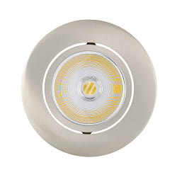 recessed downlight ECO FLAT 5068R DIM / 38� round, CCT Switch, dimmable IP40, brushed nickel dimmable