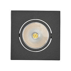 recessed downlight ECO FLAT 5068Q DIM / 38� round, CCT Switch, dimmable IP40, black matt dimmable