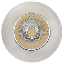 Recessed LED spot 5068 ECO FLAT, IP44, round, 350mA, 8W 4000K 750lm 38�, CRi>90, dimmable, brushed nickel