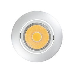 Recessed LED downlight A 5068 T FLAT, � 8.8cm, COB, 8W 4000K 38�, swivelling, matt chrome