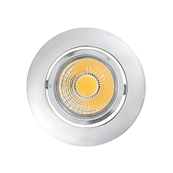 Recessed LED downlight A 5068 T FLAT, � 8.8cm, COB, 8W 4000K 38�, swivelling, chrome