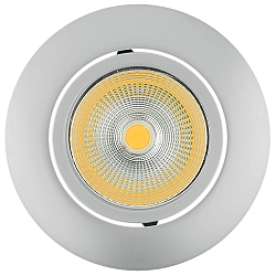 recessed luminaire 5068 ECO FLAT BIO dimmable IP40, chrome matt, clear dimmable 8W 480lm 3000K CRI 97