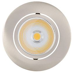 recessed luminaire 5068 ECO FLAT BIO dimmable IP40, clear, brushed nickel dimmable 8W 480lm 3000K CRI 97