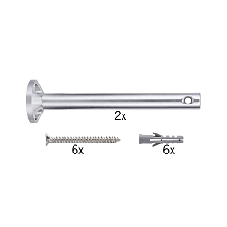 Accessories for Wire system 12V WIRE SYSTEM L&E Deflector / Suspension, 1 pair, 165mm, chrome matt