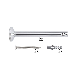 Accessories for Wire system 12V WIRE SYSTEM L&E Deflector / Suspension, 1 pair, 165mm, chrome matt