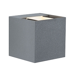 Paulmann Wall luminaire LED Cybo square, 2x3W, 8x8cm, gray