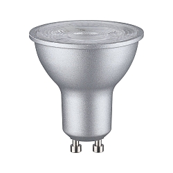 LED Reflector lamp, 230V, GU10,  7W 2700K 460lm 900cd 36�, dimmable, chrome matt