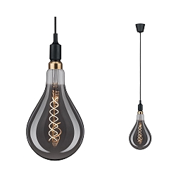Pendant luminaire NEORDIC KETIL, 1 flame, E27 max. 20W, black