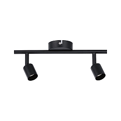 spot CAROLINA 2 flames GU10, black matt dimmable