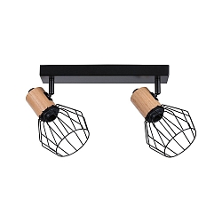 spot LANKA 2 flames E14, black dimmable