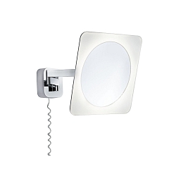 LED Cosmetic mirror BELA LED Bath luminaire, IP44, 5,7W, 230V, chrome/white/mirror