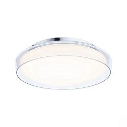 wall and ceiling luminaire LUENA IP44, chrome, mat 