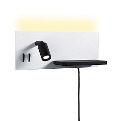 reading lamp SERRA LED with USB connection, right IP20, black, white dimmable