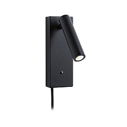 reading lamp HULDA LED with USB connection IP20, black dimmable