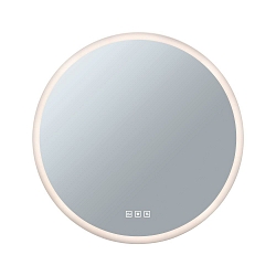mirror with lighting MIRRA LED � 60CM round, CCT Switch, with touch dimmer, with heating function IP44, white matt dimmable