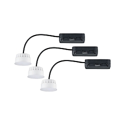 LED module CHOOSE WHITESWITCH LED incl. driver, CCT Switch, set of 3 IP20, satin 